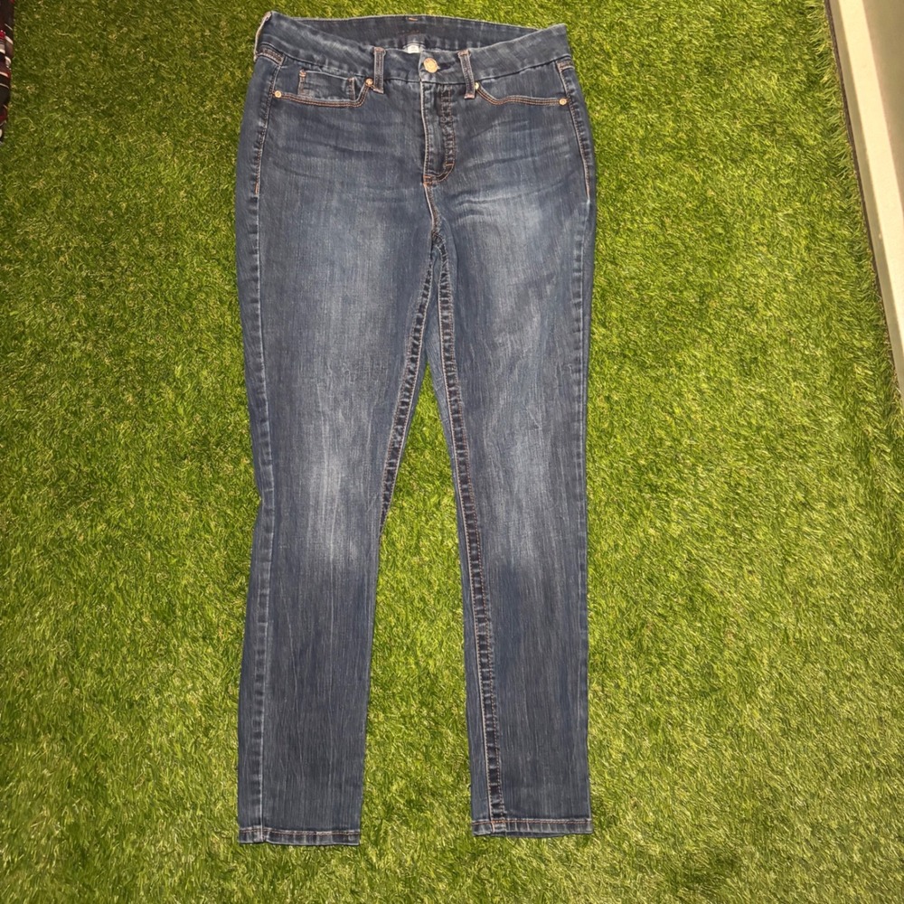 Seven7 Womens High Rise Skinny Jeans Dark Wash Denim Size 10 RN109890